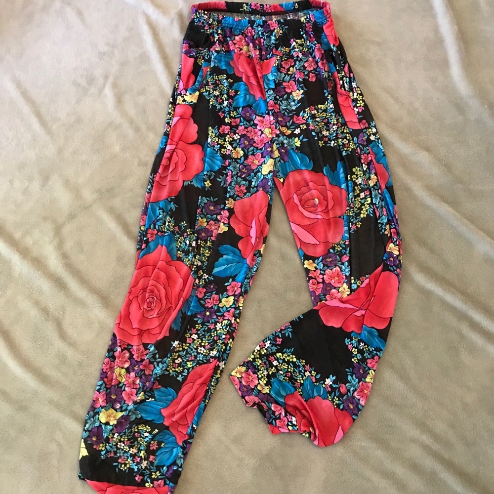 Colorful Floral Pants